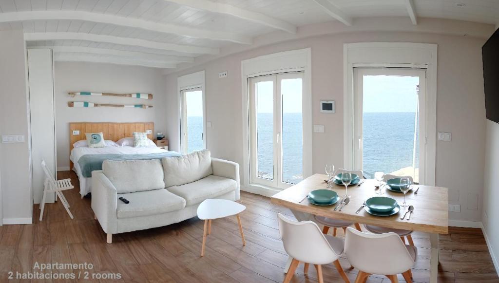 Vila Marina. Casa Marinera Con Terraza Sobre El Mar En Caion Кайон Экстерьер фото